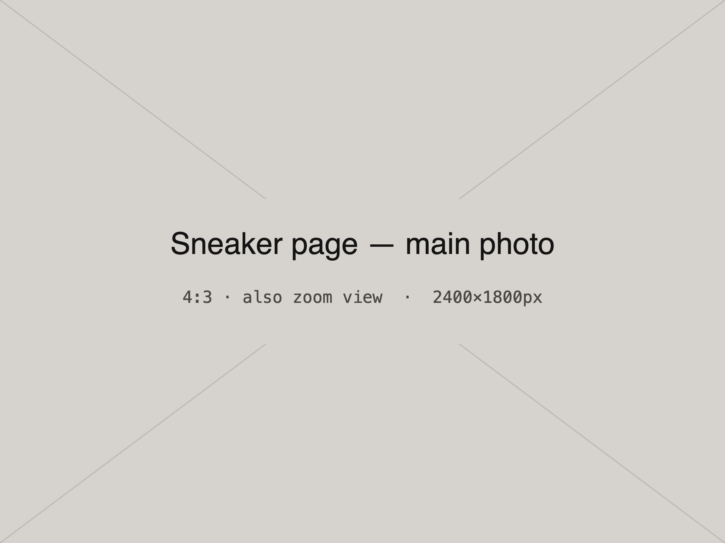 Footwear model placeholder