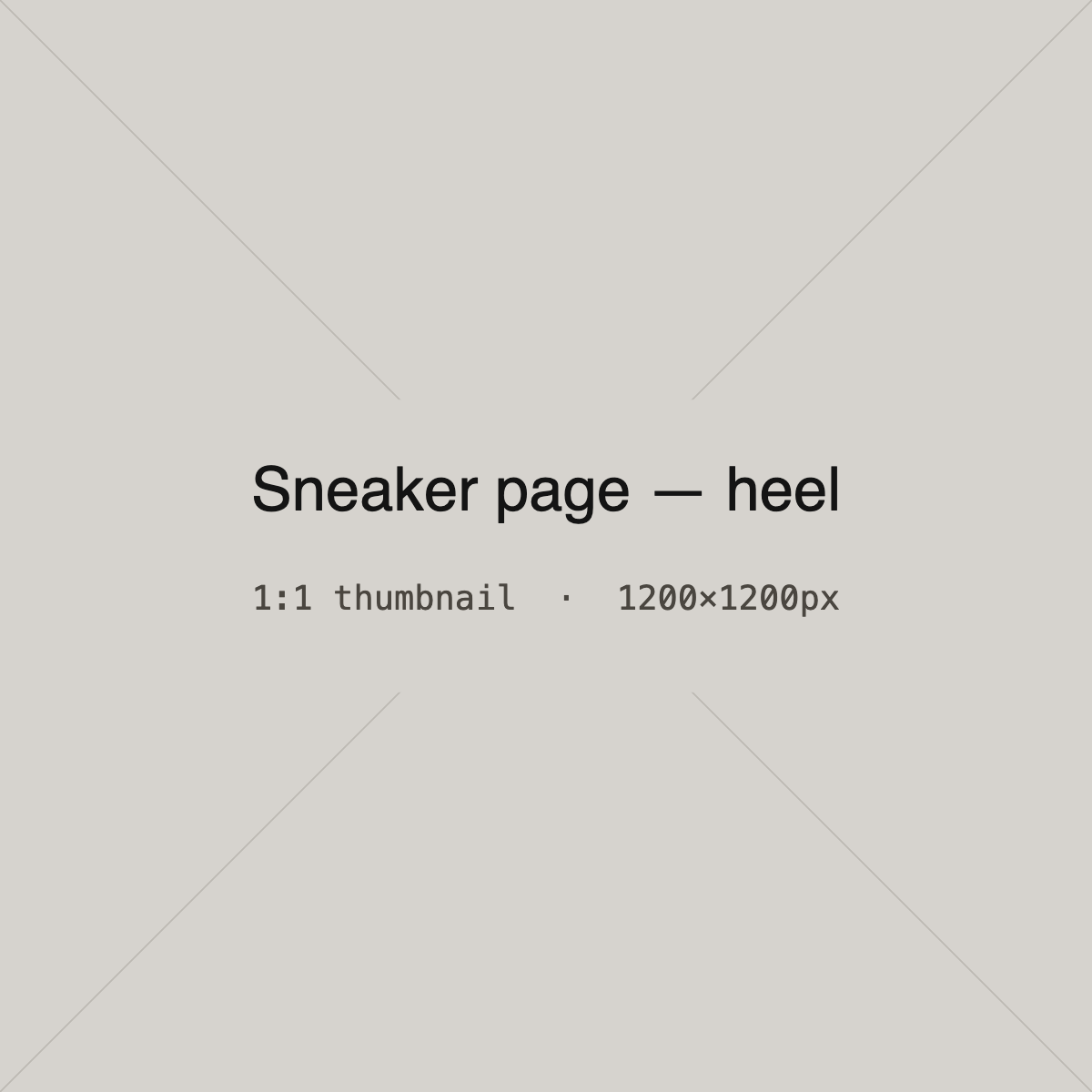 Footwear model placeholder