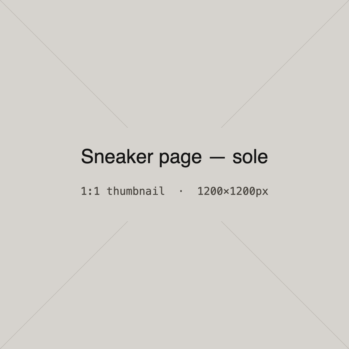 Footwear model placeholder