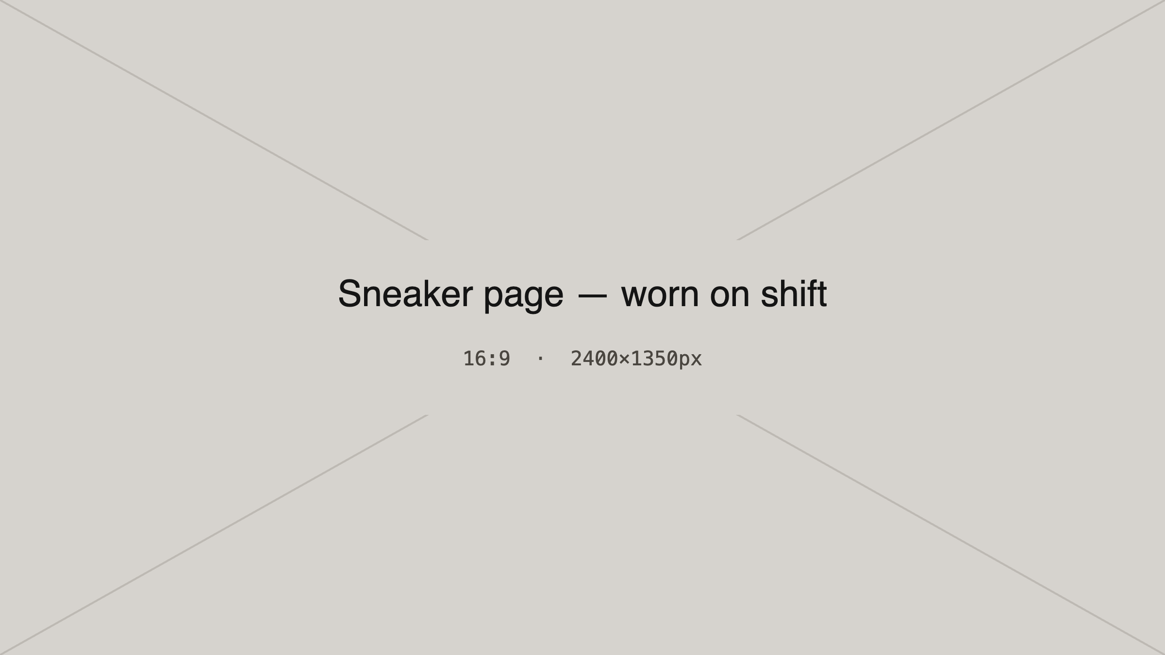 Footwear model placeholder